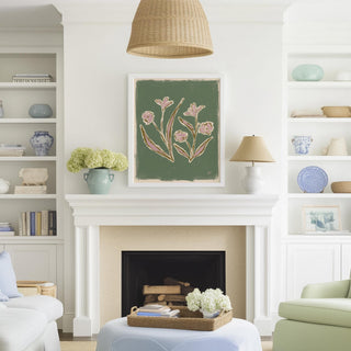 Floral Study No. 6 botanical wall art print.