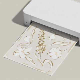 Garden Arrangement No. 12 floral art print, shown freshly printed.